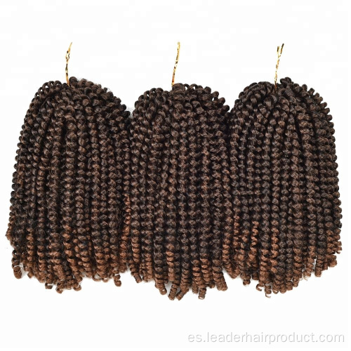 Ombre Spring Twist Crochet Braid Hair para mujeres